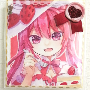 【ミニ色紙】strawberry