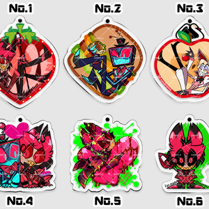 ハズビンホテル　アクリルキーホルダー　アクキー　クリスマス Amazon.co.jp: ハズビンホテルへようこそ！ アクリル