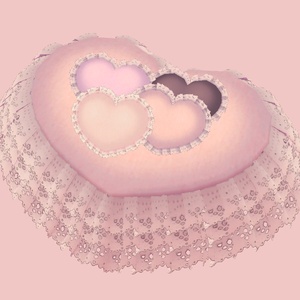 Heart cushions and beds