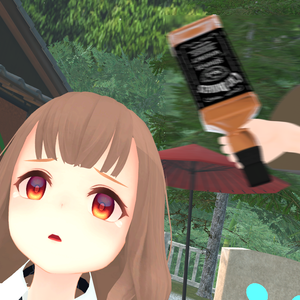 【VRChat/SDK3/Avatarギミック】 瓶を割る , Breaking a Bottle