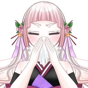 鼻をかむ素材🤧 おはようVTuber/おはようVライバー/おはようVTuber素材/おはようVライバー素材/VTuber素材/Vライバー素材(透過素材)