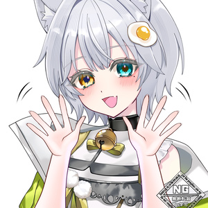 Waving both hands for fan service material VTuber material...