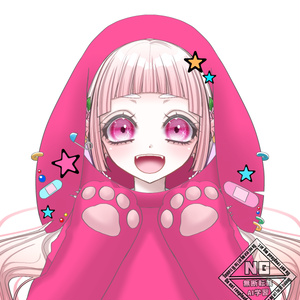 【VTuber素材】垂れ耳うさぎのパーカー🐰〈全４色〉【無償素材】(透過素材)