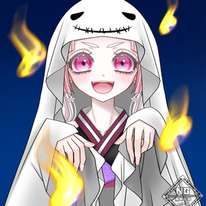 【VTuber素材】おばけだぞ〜👻👻👻な素材【無償素材】(透過衣装素材)