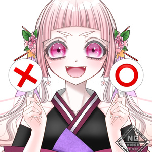 ⭕❌の札を持つ手の素材✨【VTuber素材】【無償素材】(透過素材)