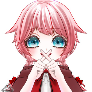 口の前で可愛くバツを作る手の素材💗【VTuber素材】【無償素材】(透過素材)