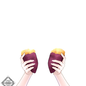 焼き芋を持つ手の素材🍠🍂【VTuber素材】【無償素材】(透過素材)
