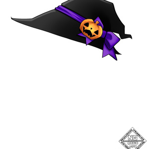 【ハロウィン素材第2弾🎃】魔女のとんがり帽子素材🧙‍♀️【VTuber素材】【無償素材】(透過素材)
