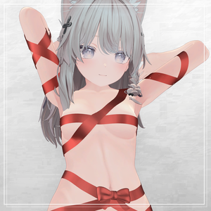 [8アバター対応] ✼ Cute Present Ribbon ✼ 🎄プレゼントリボン🎄