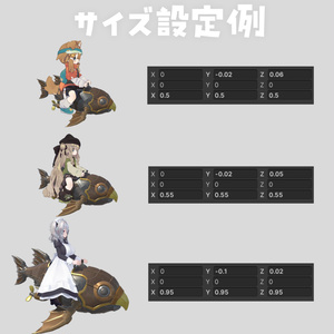 【VRChat】どこでも搭乗！アバター用マウントギミック「ギアフィッシュ」 [MA対応] 缩略图 4