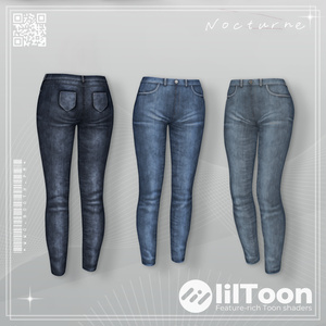【11アバター対応】Nocturne Jeans ジーンズ衣装 缩略图 3