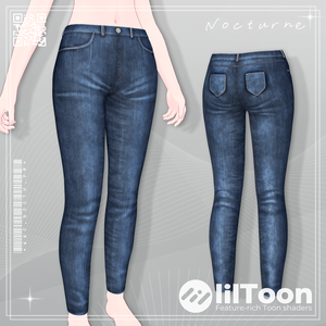 【11アバター対応】Nocturne Jeans ジーンズ衣装