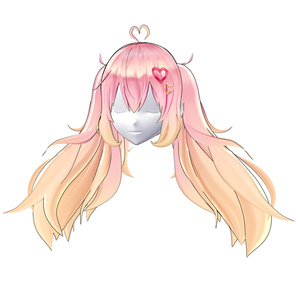 【VRoid用ヘアプリセット】ラブリーツインテール