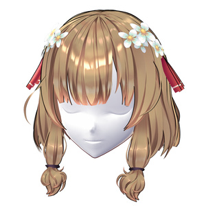 【VRoid用ヘアプリセット】はなばなボブ