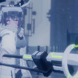 【VRChat想定】SFでサイバーな装甲飛行杖型ロッド 缩略图 3