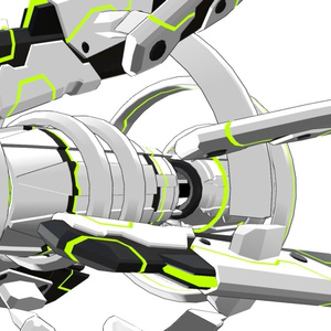 【VRChat想定】SFでサイバーな装甲飛行杖型ロッド 缩略图 7