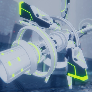 【VRChat想定】SFでサイバーな装甲飛行杖型ロッド 缩略图 10