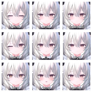 ⟡ ݁₊ . 儚げ Face pack / BlendShape＋face anim 〖Milltina〗 缩略图 4