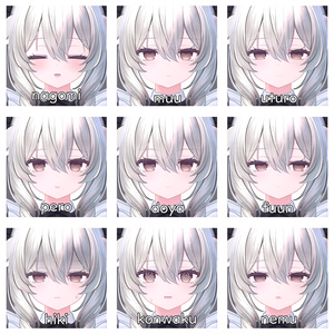 ⟡ ݁₊ . 儚げ Face pack / BlendShape＋face anim 〖Milltina〗 缩略图 5