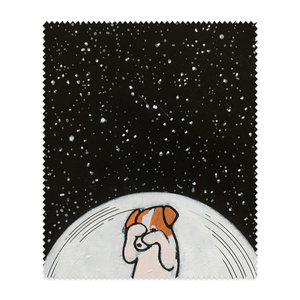 ジャックラッセル　めがね拭き(星空)
