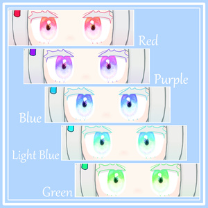 【無料/Free】みみのこのふんわり水彩アイテクスチャ 缩略图 2