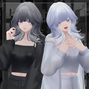 【5アバター対応】Muse Long Hair【VRChat】