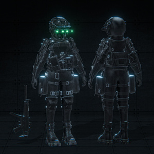 【15アバター対応】『PHANTOM OPERATION』ギミック付きタクティカル衣装【VRChat】 缩略图 5