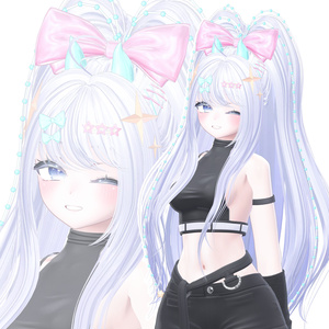 【12アバター対応】 High Pony Long【VRChat】 缩略图 6