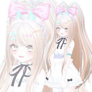 【12アバター対応】 High Pony Long【VRChat】 缩略图 2