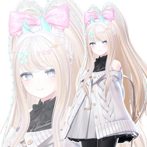 【12アバター対応】 High Pony Long【VRChat】 缩略图 5