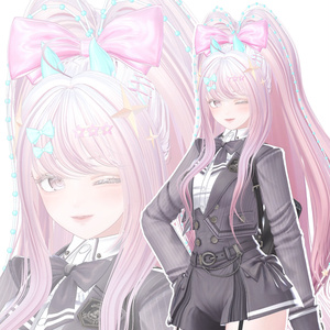 【12アバター対応】 High Pony Long【VRChat】 缩略图 4