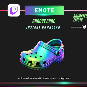 Groovy Shoe – Animated Twitch & VTuber Emote 👟🪩 グルーヴィー・シュー – アニメーションTwitch & VTuberエモート 👟🪩