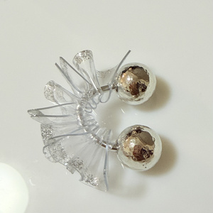 Clear glitter ear cuff