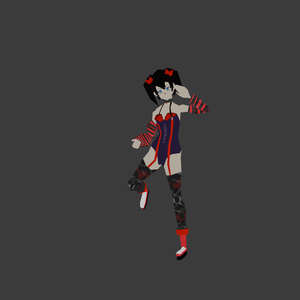 Retro Clown Girl 3d Vtuber model