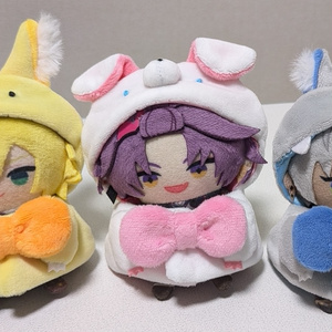 にじぱぺっと ねこ マスコット ぬい服 10cm ぬいぐるみ ヘッドドレス 32 水色］にじぱぺっと ぬい服 ぬい帽子 ネコ耳ヘッドドレス 10cm