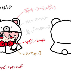 受付中【にじぱぺっと サイズ】🌈🕒 ぬい服 着ぐるみ オーダー ページ