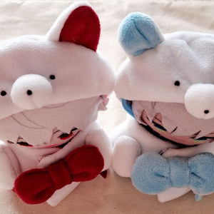 おまんじゅう　着ぐるみ　ぬい服　ねこ　ねこみみ　オフホワイト　赤　青　黄色 2025年最新】おまんじゅう 着ぐるみの人気アイテム - メルカリ