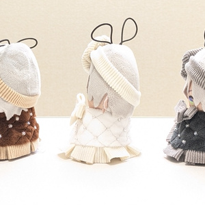 ぬい服　ぬい帽子　ねこ耳　被り物　着ぐるみ　にじぱぺっと　ヘッドドレス　10cm ピンクキラファー] にじぱぺっと ぬい服 ぬい帽子 ネコ耳 ニット
