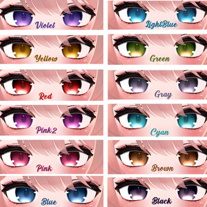 【12アバター対応 / 12 Compatible Avatars】[Gentile EyeTexture + Emission] 缩略图 3