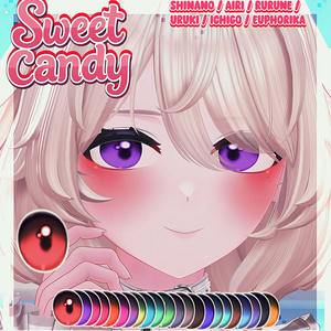 【5アバター対応 / 5 Compatible Avatars】[Sweet Candy Eye texture + Emission]
