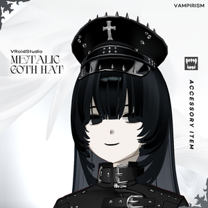 Metallic goth hat [VRoid]