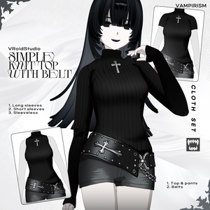 Simple knit with  belts [VRoid]