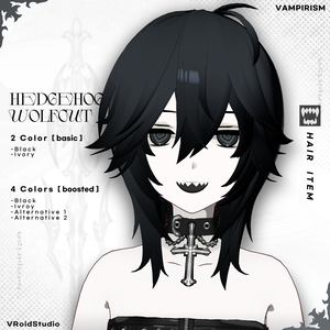 Hedgehog wolfcut hair [VRoid]