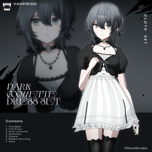Dark coquette dress set [VRoid]