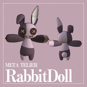 【VRC可】ウサギ人形/Rabbit doll【META TELIER】