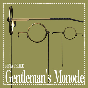 【VRC】紳士の片眼鏡/Gentleman's Monocle【META TELIER】
