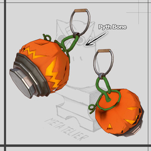 【VRChat】カボチャのランタン/ Pumpkin Lantern【META TELIER】