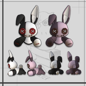 頭乗りウサギ/Head Riding Rabbit Doll【META TELIER】