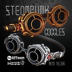 スチームパンクゴーグル「Bronze Vein」/ Steampunk Goggles Bronze Vein 【META TELIER】