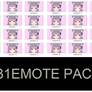 ミルク Re [ -Milk Re- ] 3.0 SDK 用 31個 表情 パッケージ [31 Face Emote Package]